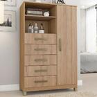 Comoda 1 Porta 5 Gavetas E Nichos C0150 Fell