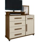 Cômoda 1 Porta 5 Gavetas Roma Rv Móveis