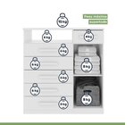 Cômoda 1 Porta 6 Gavetas 1 Nicho Da Vinci  Amêndoa Clean