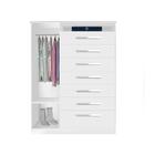 Cômoda 1 Porta 7 Gavetas Mega J&a Móveis Branco