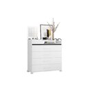 Cômoda 1 Porta Basculante Com Espelho 4 Gavetas Munique Albat