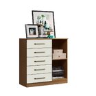 Cômoda 1 Portas 5 Gavetas Milão Atacama/off-white