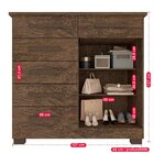 Cômoda 2 Porta 6 Gavetas Montagem Interna Flex Milão Imop Móv