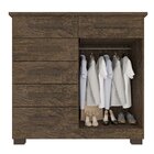 Cômoda 2 Porta 6 Gavetas Montagem Interna Flex Milão Imop Móv