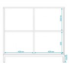 Cômoda 2 Portas 2 Prateleiras Dormitório Brv Móveis Branco/me