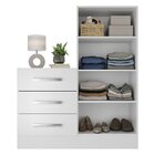 Cômoda 2 Portas 3 Gavetas Dunas Branco