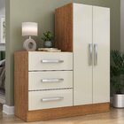 Cômoda 2 Portas 3 Gavetas Dunas Yescasa Nature Off/white