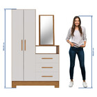 Cômoda 2 Portas 3 Gavetas Freijó Trend/off White Nt5165 – Not