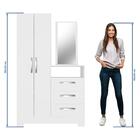 Cômoda 2 Portas 3 Gavetas Zurique Notável Branco