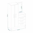 Cômoda 2 Portas 3 Gavetas Zurique Notável Branco