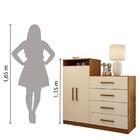 Cômoda 2 Portas 4 Gavetas Áurea Demobile