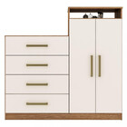 Cômoda 2 Portas 4 Gavetas Áurea Demobile