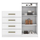 Cômoda 2 Portas 4 Gavetas Aurea Demóbile Branco