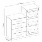 Cômoda 2 Portas 4 Gavetas Aurea Demóbile Branco