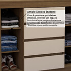 Cômoda 2 Portas 4 Gavetas Com Sapateira 123cm Uni Luciane Móv