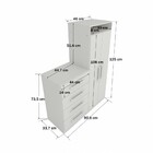 Cômoda 2 Portas 4 Gavetas New Branco - Panorama Móveis