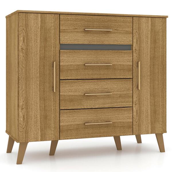 Comoda 2 Portas 4 Gavetas Para Quarto 20029 Vlr