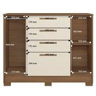 Cômoda 2 Portas 4 Gavetas Pinhais 105cm X 130,2cm, X 42cm Jat