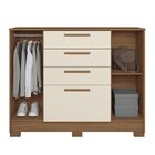 Cômoda 2 Portas 4 Gavetas Pinhais 105cm X 130,2cm, X 42cm Jat