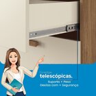 Cômoda 2 Portas 4 Gavetas Pinhais 105cm X 130,2cm, X 42cm Jat