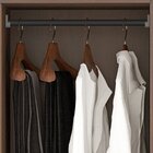 Cômoda 2 Portas 5 Gavetas Com Cabideiro E Pés Chicago Rústico