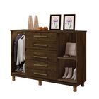 Cômoda 2 Portas 5 Gavetas Com Chave Bromélia Kaiki Móveis Ipê