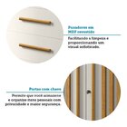 Cômoda 2 Portas 5 Gavetas Com Sapateira Mdf 136cm Gérbera Esp