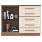 Cômoda 2 Portas 5 Gavetas Detroit Móveis Sul