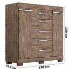 Cômoda 2 Portas 5 Gavetas Diana Acp Móveis Café