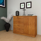 Cômoda 2 Portas 5 Gavetas - Istambul-cinamomo  - Tcil Móveis