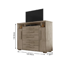 Cômoda 2 Portas 5 Gavetas Itália Incabrás Canion