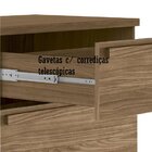 Cômoda 2 Portas 5 Gavetas Málaga Gold Com Pés Jatobá