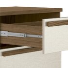 Cômoda 2 Portas 5 Gavetas Málaga Gold Com Pés Jatobá/areia