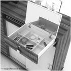 Cômoda 2 Portas 6 Gavetas Com Rodízios Max Off White/amêndoa