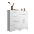 Cômoda 2 Portas 6 Gavetas New Xangai Albatroz