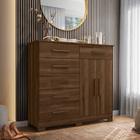 Cômoda 2 Portas 6 Gavetas New Xangai - Albatroz Móveis - Cedro