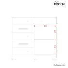 Cômoda 2 Portas 6 Gavetas Xangai Cedro