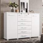 Cômoda 2 Portas 7 Gavetas Fontana Albatroz Branco