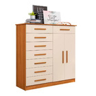 Cômoda 2 Portas 8 Gavetas New Verona - Albatroz Móveis - Carv