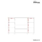 Cômoda 2 Portas Correr 4 Gavetas Evidenza  Cinamomo / Off Whi