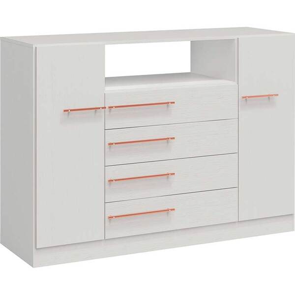Comoda 2 Portas E 4 Gavetas - F262 - Kappesberg - Branco