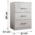 Comoda 3 Gavetas 0420 Moval