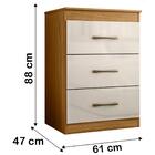 Comoda 3 Gavetas 0420 Moval