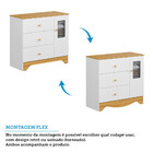 Cômoda 3 Gavetas 1 Porta Com Janela Ben Peroba