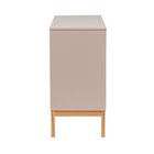 Cômoda 3 Gavetas 2 Nichos Bento Yescasa Cappuccino/amêndoa