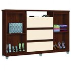 Cômoda 3 Gavetas 2 Portas Vênus Móveis Primus Mel/perola