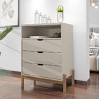 Cômoda 3 Gavetas 77x96cm Antares  Off White