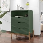 Cômoda 3 Gavetas 77x96cm Antares Casa D Verde Oliva