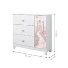 Comoda 3 Gavetas Appenzell Branco