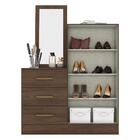 Cômoda 3 Gavetas Com Armário Sapateira 2 Portas Lara Multimóv